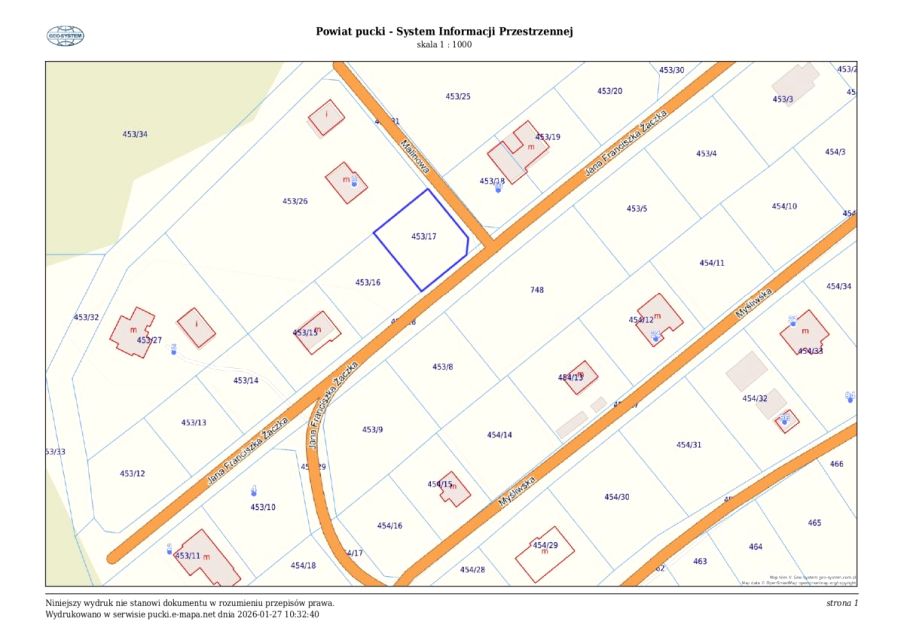 Działka budowlana Jastrzębia Góra