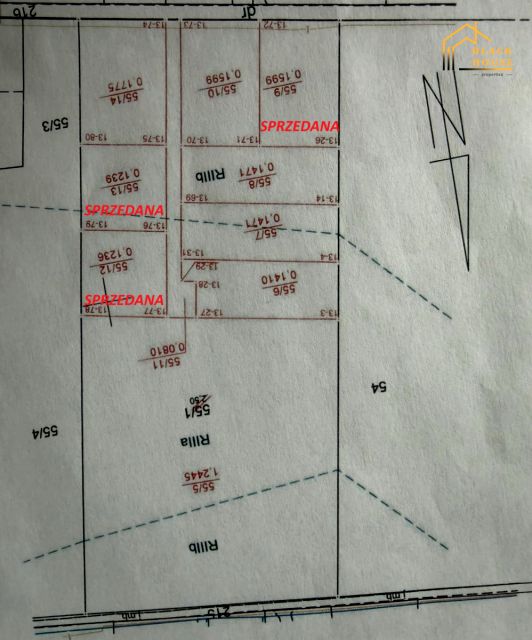 Działka budowlana Łosień