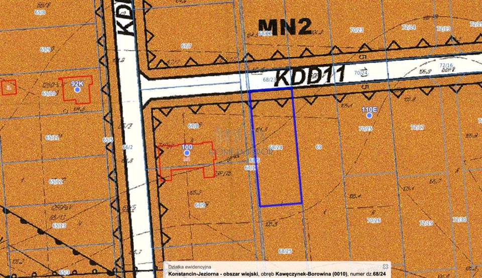 Działka budowlana Borowina