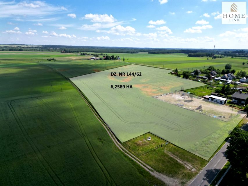 Działka inwestycyjna Stębark