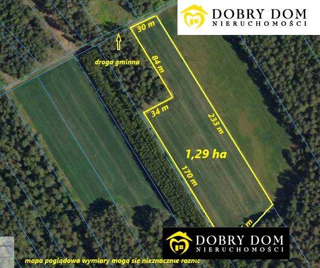 Działka rolna Dobrzyniewo Duże