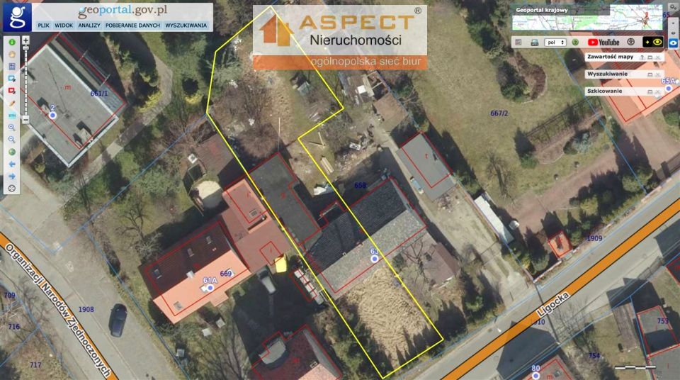 Zabudowana działka Gliwice