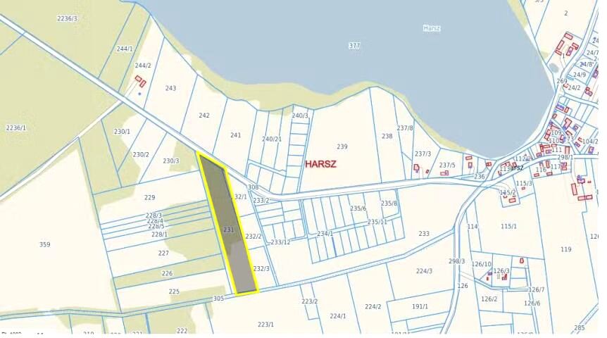 Działka leśna Harsz