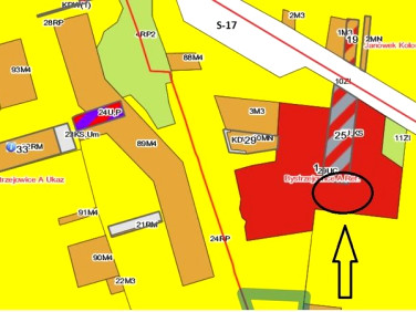 Działka usługowa Bystrzejowice Pierwsze