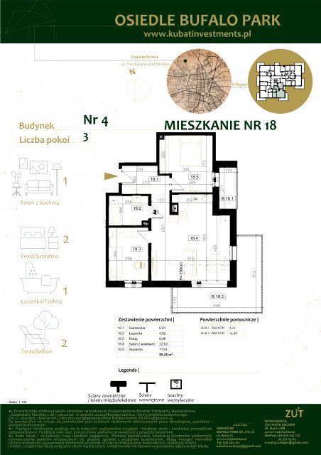 Mieszkanie Grabówka, ul. Kaspra del Bufalo