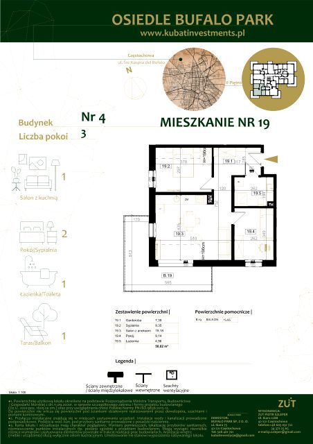 Mieszkanie Grabówka, ul. Kaspra del Bufalo