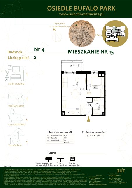 Mieszkanie Grabówka, ul. Kaspra del Bufalo