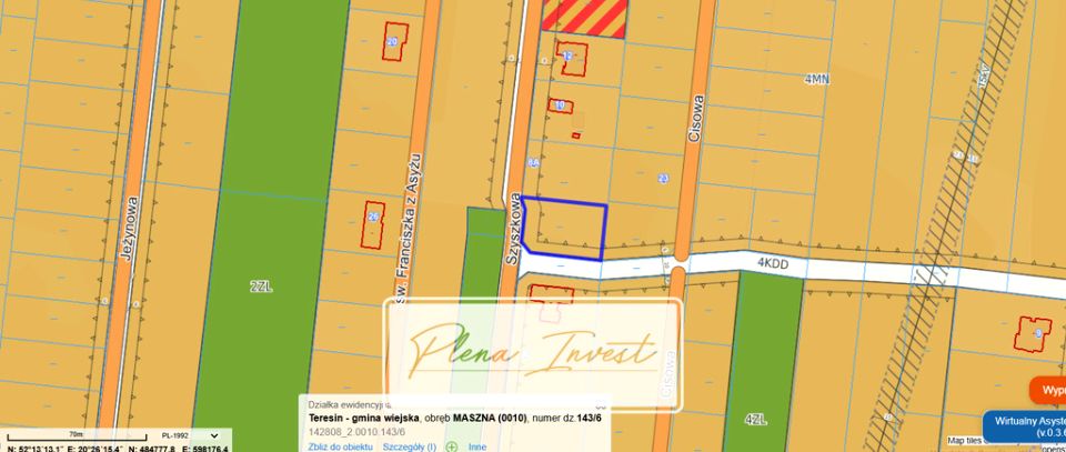 Działka budowlana Maszna sprzedam