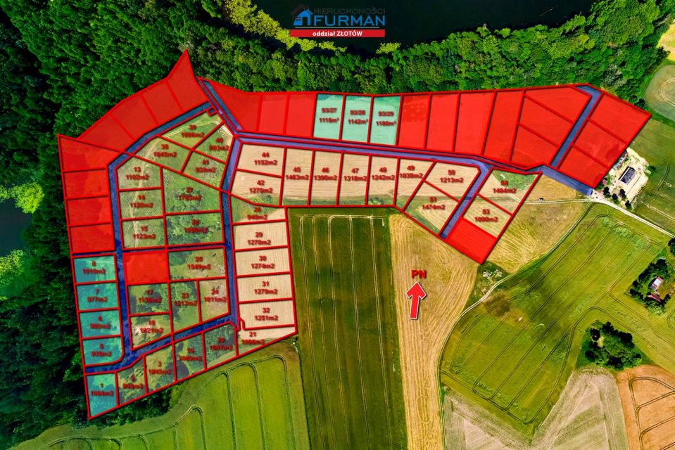 Działka rekreacyjna Łąkie