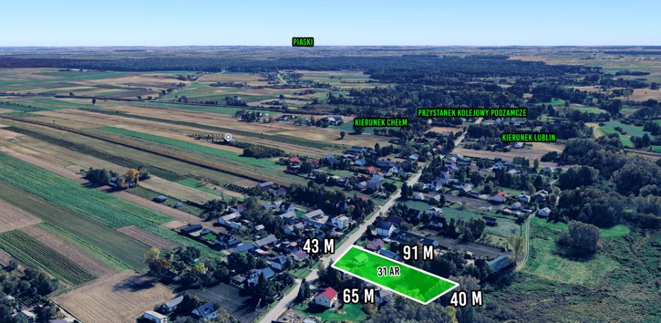 Działka budowlana Mełgiew