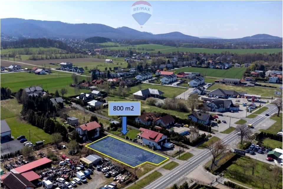 Działka usługowa Jaworze