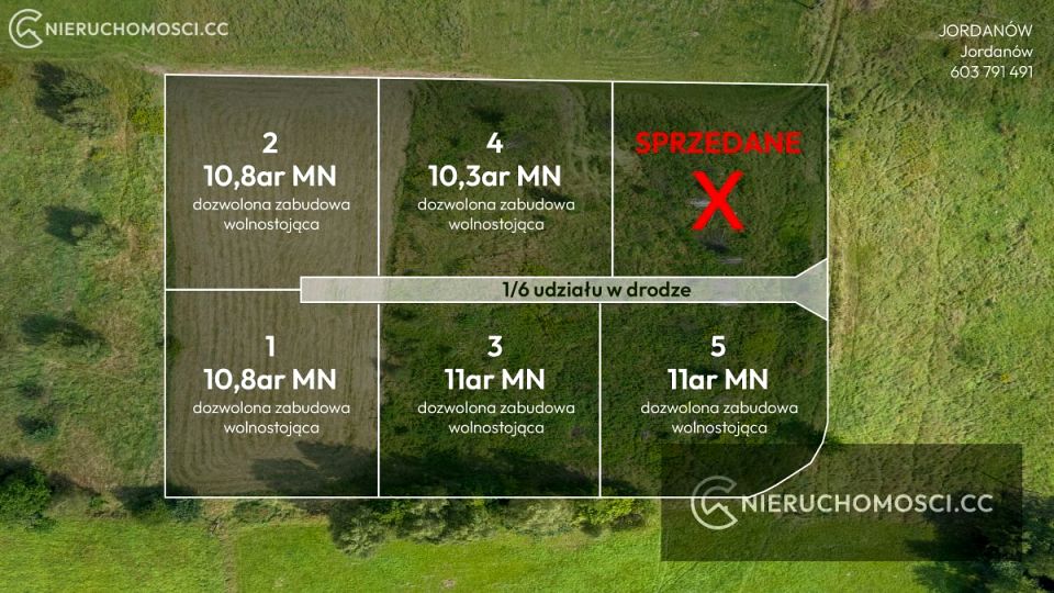 Działka budowlana Jordanów