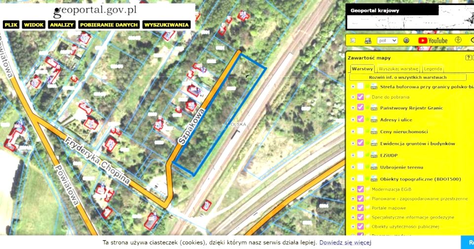 Działka budowlana Chruszczobród
