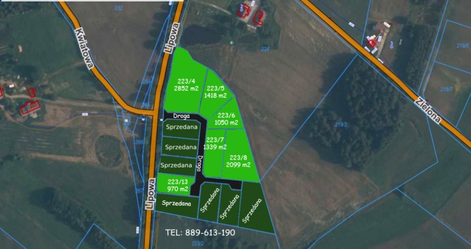 Działka budowlana Połęczyno