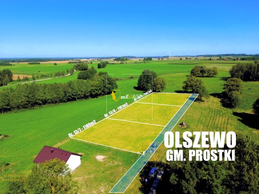 Pusta działka Olszewo