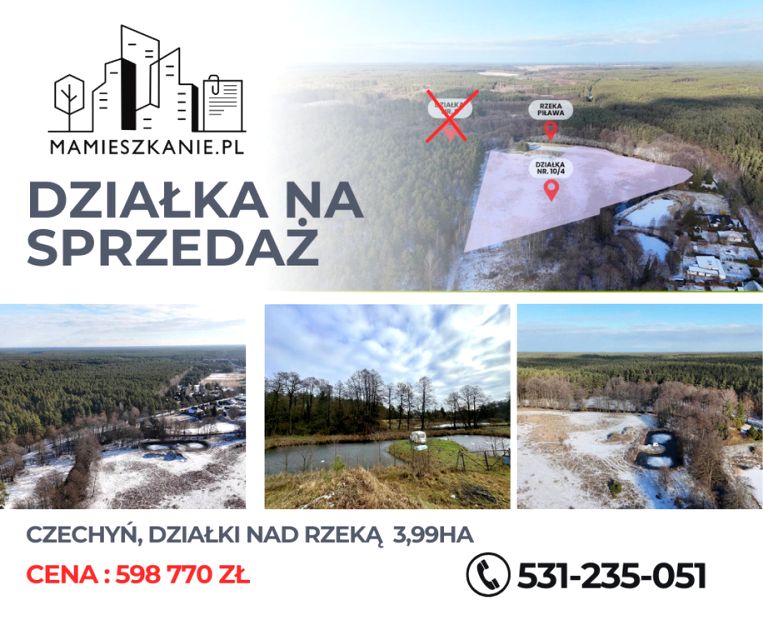 Działka rolna Czechyń