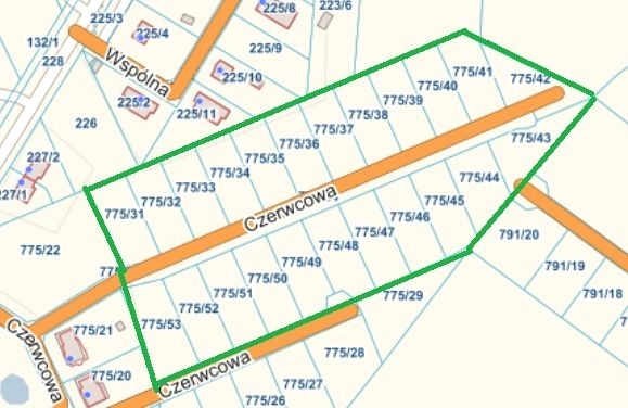 Działka budowlana Glinno