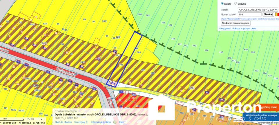 Działka budowlana Opole Lubelskie