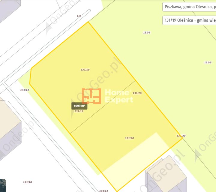 Działka budowlana Piszkawa