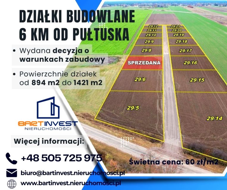 Działka budowlana Lipa