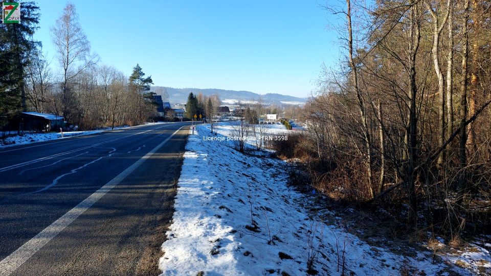 Działka usługowa Skawa