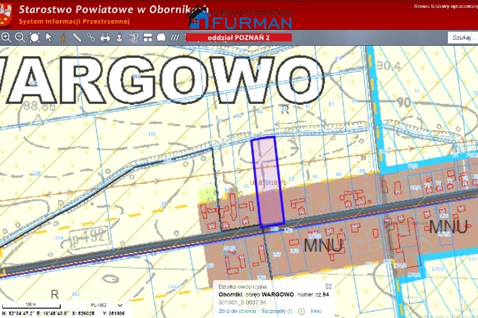 Działka budowlana Wargowo