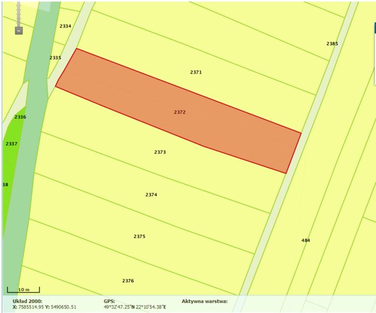 Działka inwestycyjna Sanok