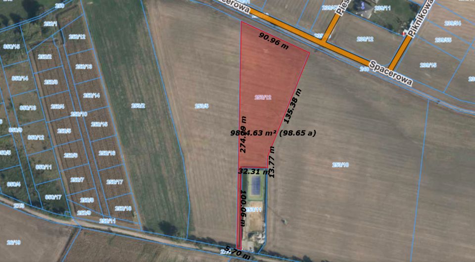 Działka inwestycyjna Zalasewo