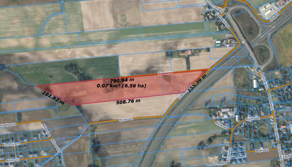 Działka inwestycyjna Starzyny