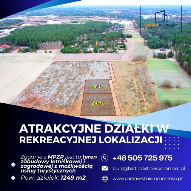 Działka rekreacyjna Brzóze Małe