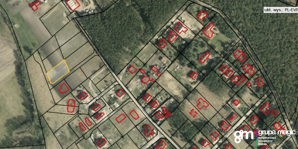 Pusta działka Rozgarty