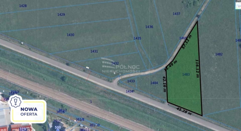 Działka inwestycyjna Stanisławice