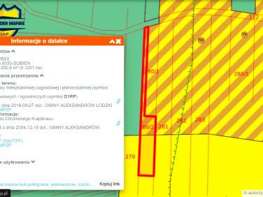 Działka budowlana Sobień