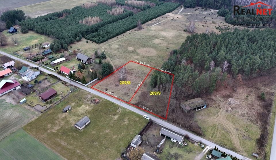 Działka budowlano-rolna Głuchów