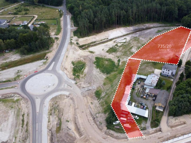 Działka usługowa Sławno