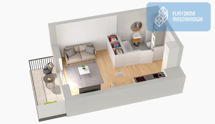 Mieszkanie blok mieszkalny przy lesie