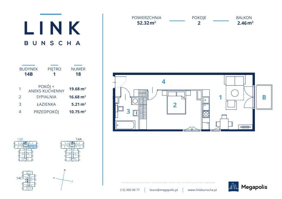 Mieszkanie Mochnaniec, ul. Karola Bunscha 14
