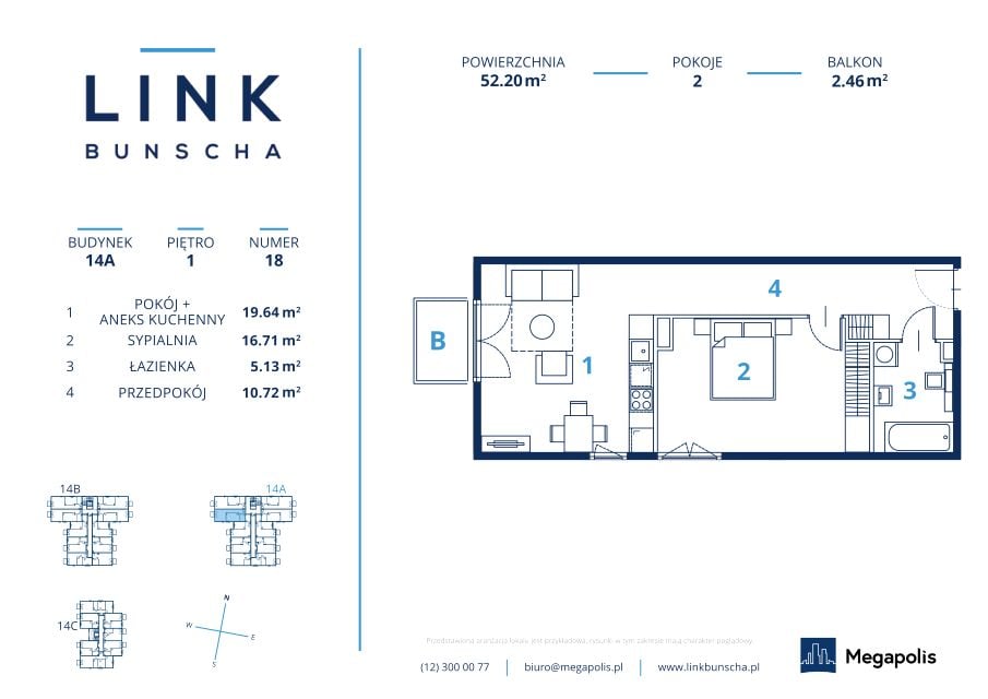 Mieszkanie Mochnaniec, ul. Karola Bunscha 14