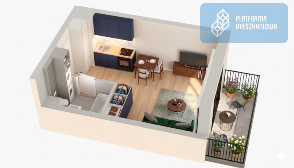 Mieszkanie blok mieszkalny przy lesie