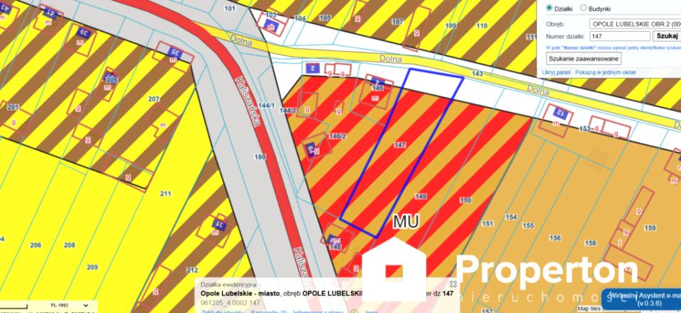 Działka inwestycyjna Opole Lubelskie