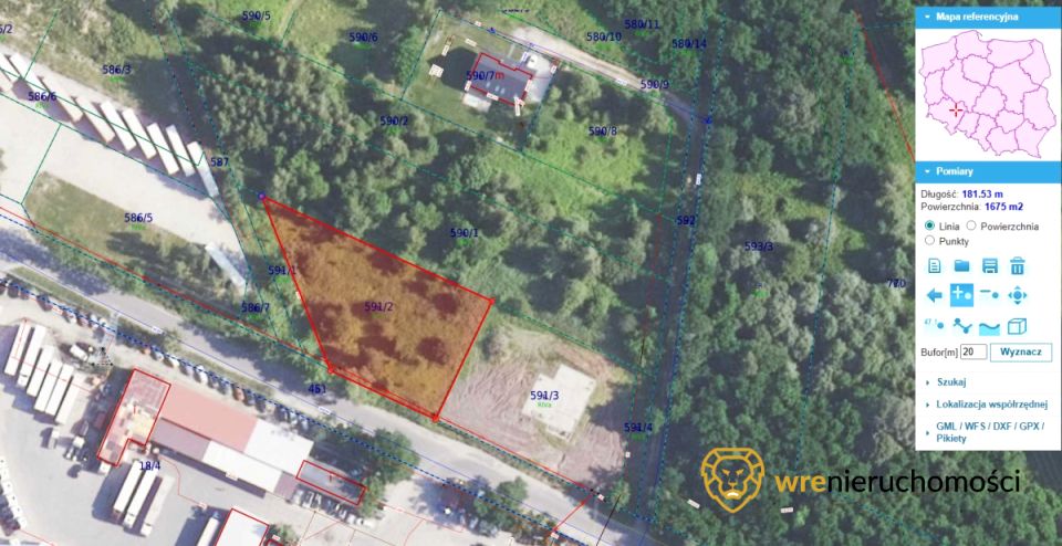 Działka budowlana Pęgów