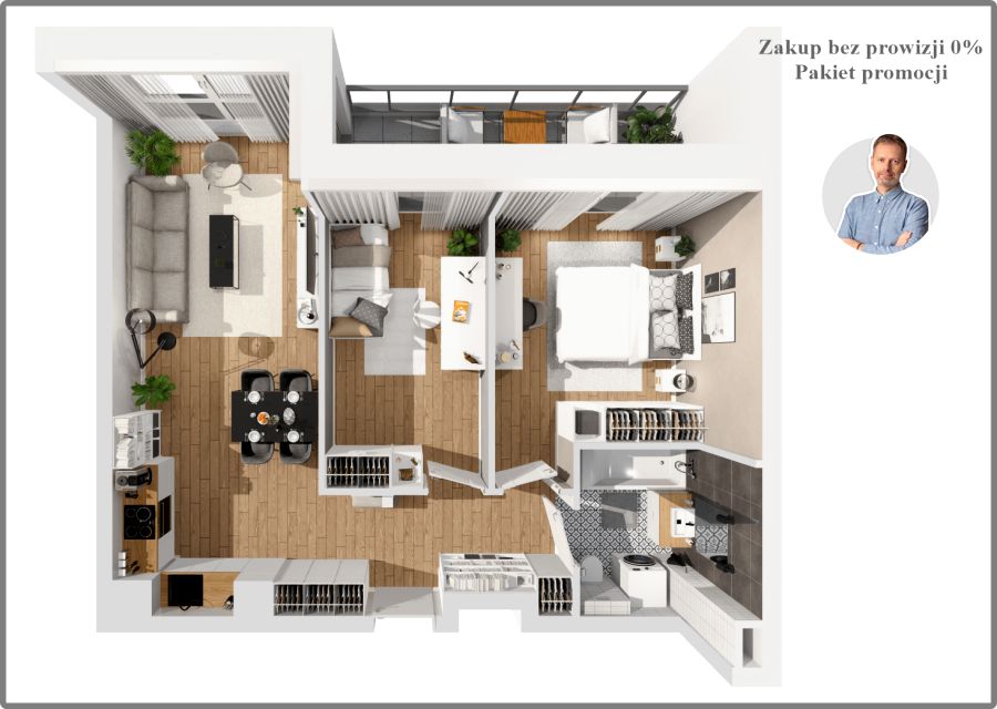 Mieszkanie blok mieszkalny przy lesie