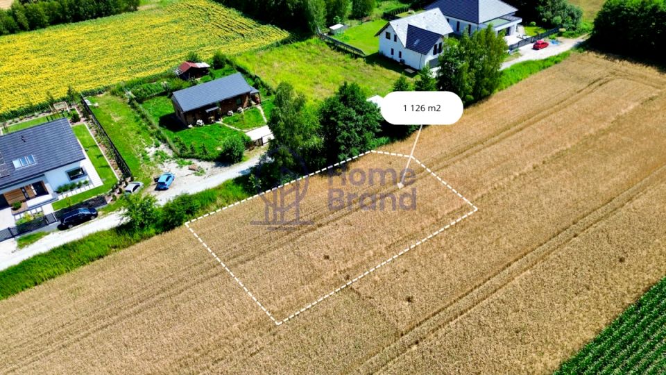 Działka usługowa Byków