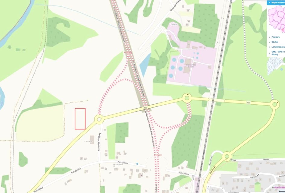 Działka inwestycyjna Brzeszcze