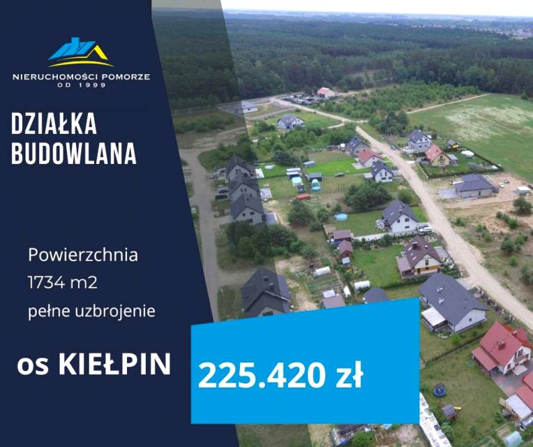 Działka budowlana Kiełpin