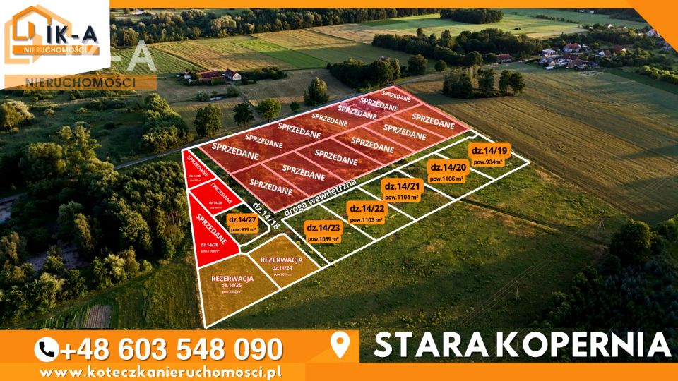 Działka budowlana Stara Kopernia sprzedam