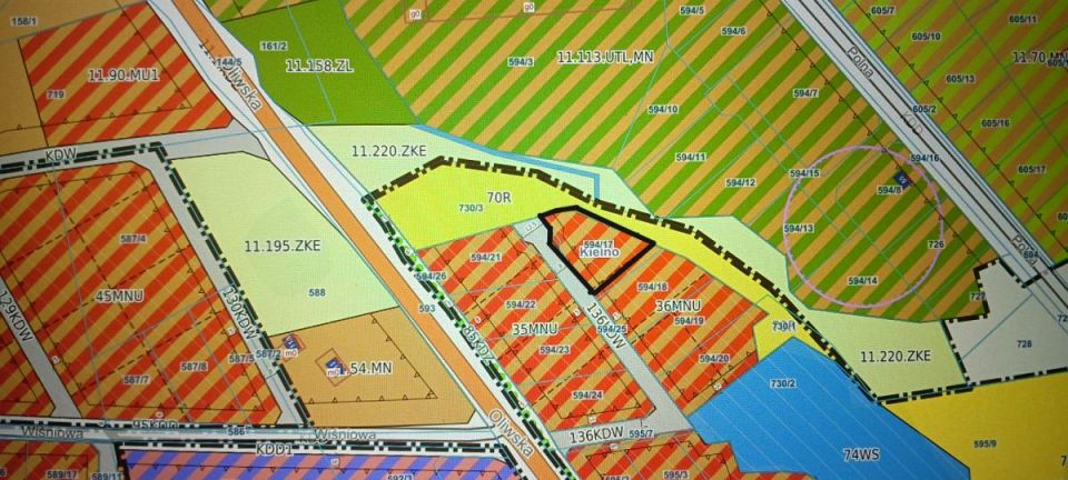Działka usługowa Kielno