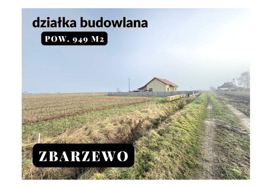 Działka budowlana Zbarzewo