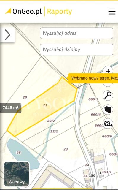 Działka rolna Owiesno