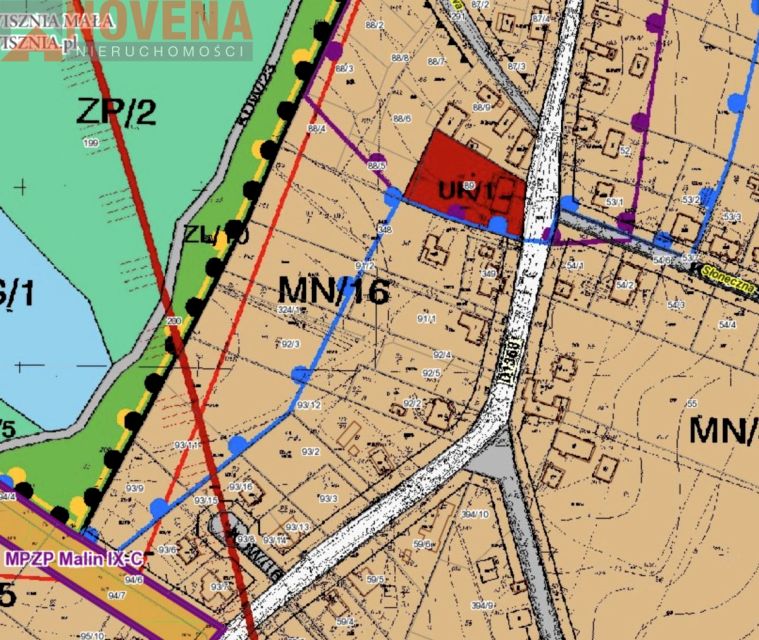 Działka budowlana Malin